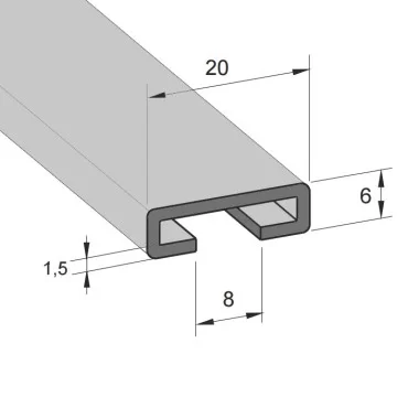 Lift/Port Profil Sort