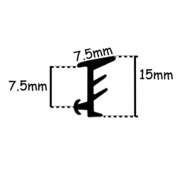 Tubex 6mm karmprofil Hvid
