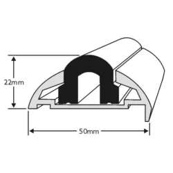 Aluminium 605 50mm Komplet