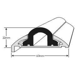 Aluminium 605 50mm Komplet