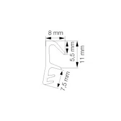 Primo 5792 Grå - 6m Pakke