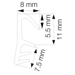 Primo 5792 Grå - 6m Pakke