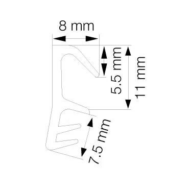 Primo 5792 Grå - 6m Pakke