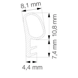 Primo 5792 Grå - 6m Pakke
