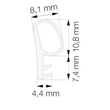 Primo 5792 Grå - 6m Pakke