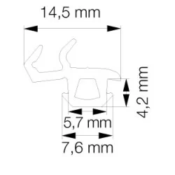 Primo 5792 Grå - 6m Pakke