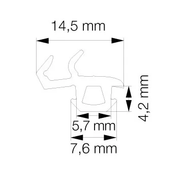 Primo 5792 Grå - 6m Pakke