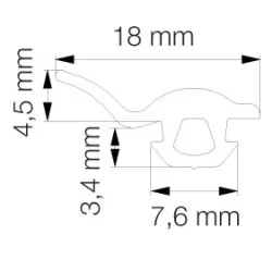Primo 5792 Grå - 6m Pakke