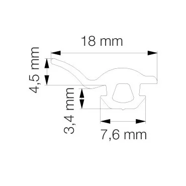 Primo 5792 Grå - 6m Pakke