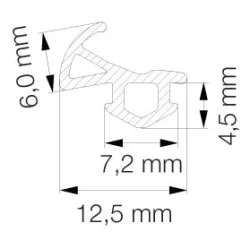 Primo 5792 Grå - 6m Pakke