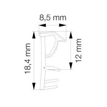Primo 5792 Grå - 6m Pakke
