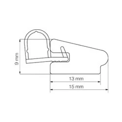 Primo 5792 Grå - 6m Pakke