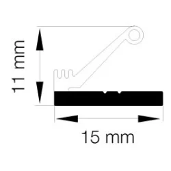 Primo 5792 Grå - 6m Pakke
