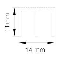 Primo 5792 Grå - 6m Pakke