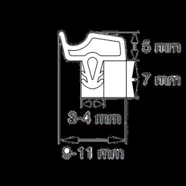 Primo 5792 Grå - 6m Pakke
