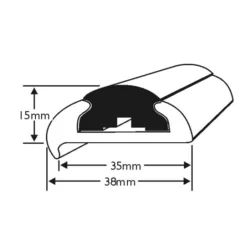 Aluminium 605 50mm Komplet