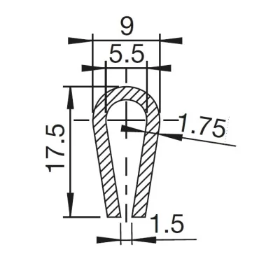 U-Profile 5.5mm Rounded