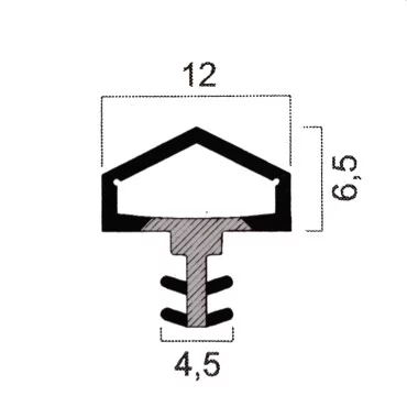 Sealing Profile Swedoor White - Per Meter