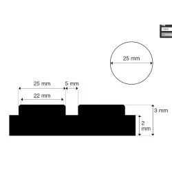 3mm Grey Coin Rubber Matting 1200mm