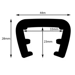 Fender profile 42x30mm