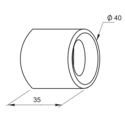 Door retainer female part