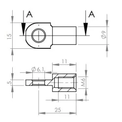 Eye Ø6,1mm Steel