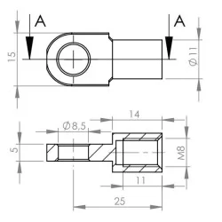 Eye Ø8,5mm Steel