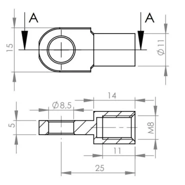 Eye Ø8,5mm Steel