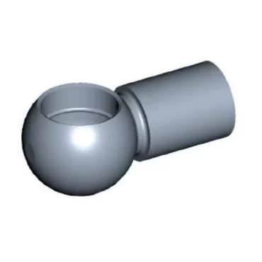 Ball head to Ø10mm Steel