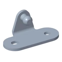 Angled ball bracket ø10mm