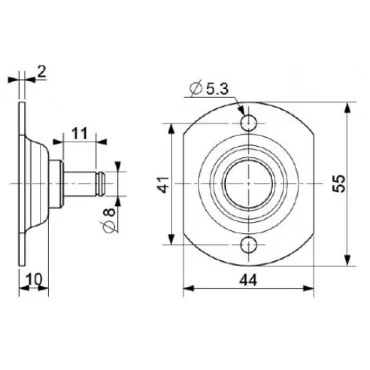 Bracket Ø8mm