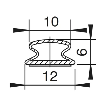 12x10mm D-Profile - Collapsible