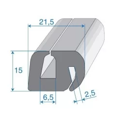 G6-7/P2-3mm S-Type Window Profile