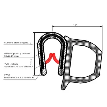 Edge Trim 3051DU w. sideseal