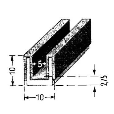 Kanalliste 5mm m.felt