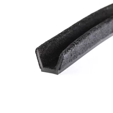 Flocked 6mm u-profile w.felt