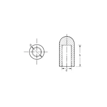 Ø9.5mm stopper flat