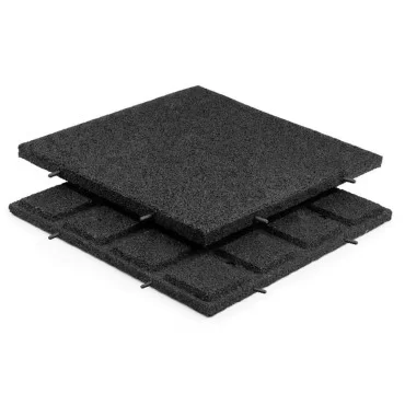 Rubber Tiles Black 30mm 500x500mm