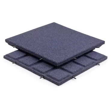 Rubber Tiles Grå 30mm 500x500mm