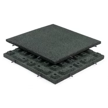 Rubber Tiles Green 40mm 500x500mm