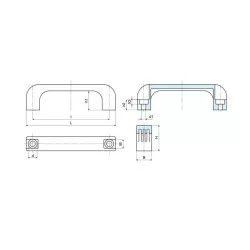 Plain Hole Bridge Handle 4452