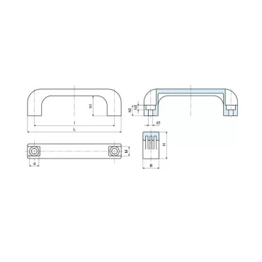 Plain Hole Bridge Handle 4452