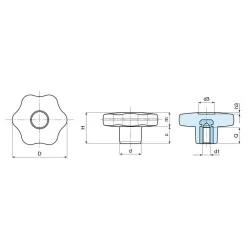6-Point Female Handwheel
