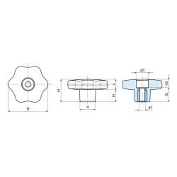6-Point Female Handwheel