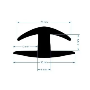 8mm H-Profile