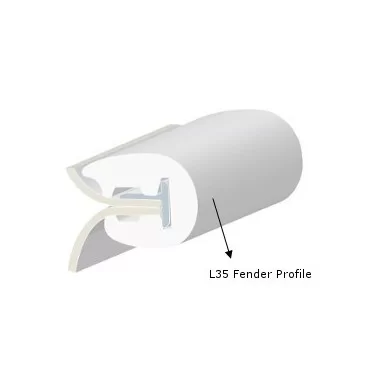 L35 Boat fender Black
