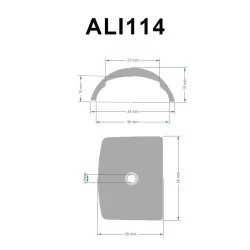ALI114 Stainless End Cap