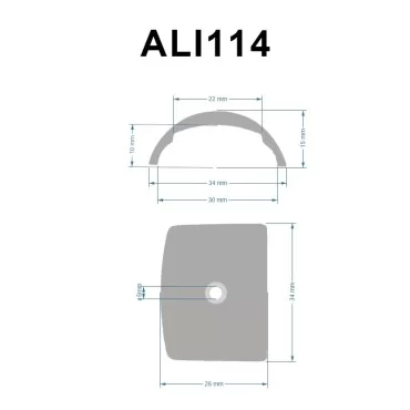 ALI114 Stainless End Cap