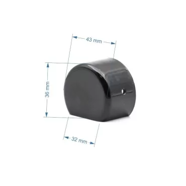 PVC49 Hvid afslutning