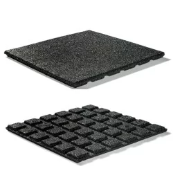 25mm DIY Rubber Tiles Black